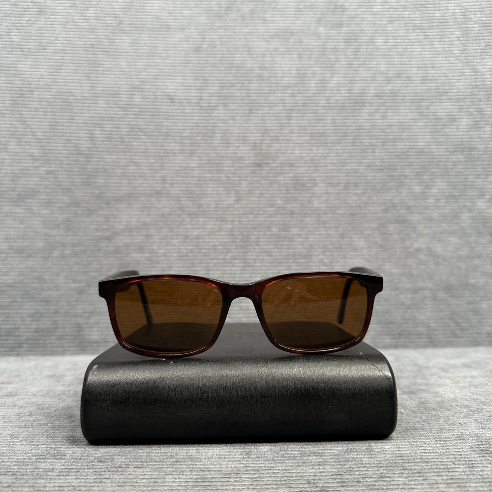 Eddie Bauer Tortoise Rectangular Sunglasses EB32027 TT 54-18-145 Brown Lens Y2k